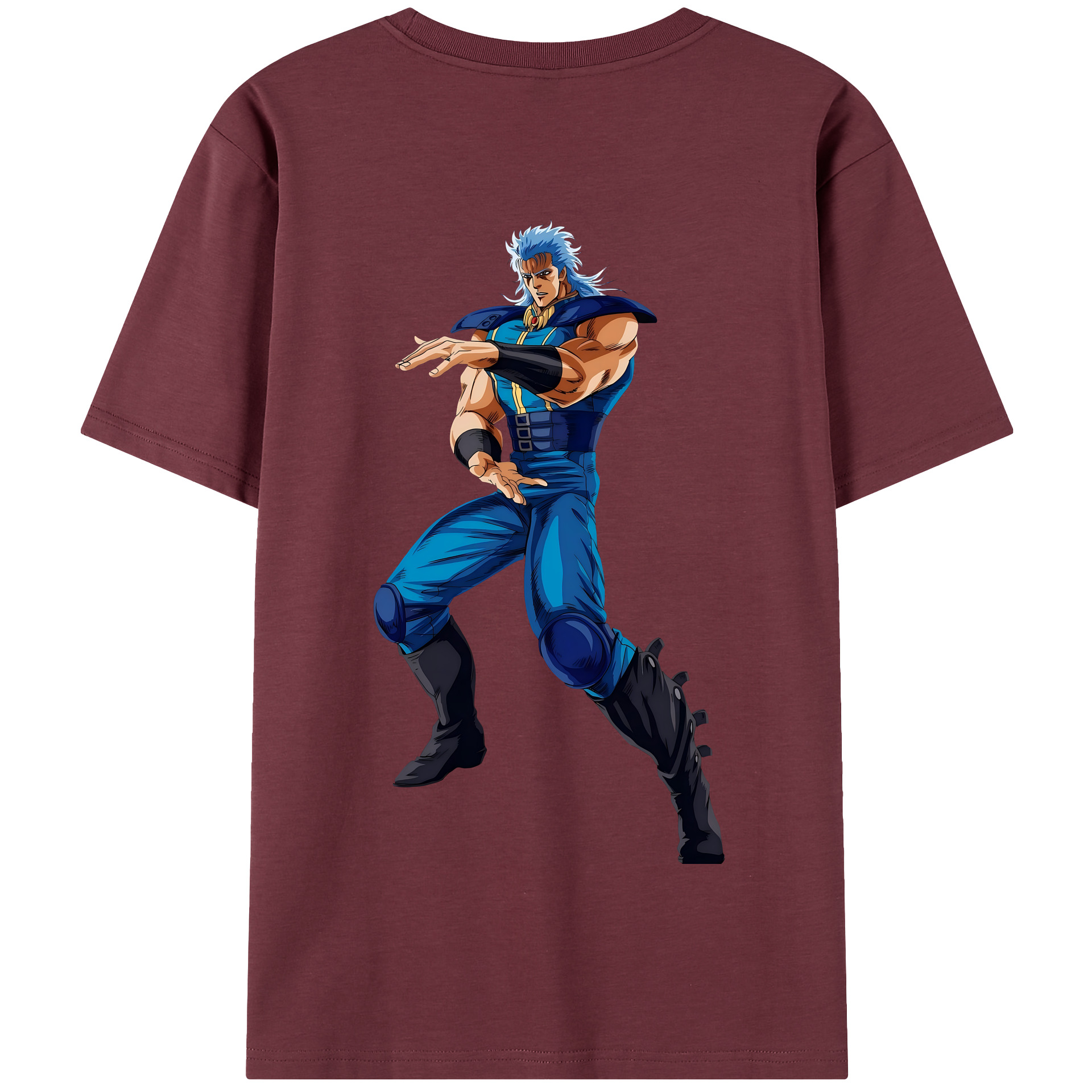 （画像用） 北斗の拳 Fist of the North Star 綿100％半袖Tシャツ（背面プリント）
